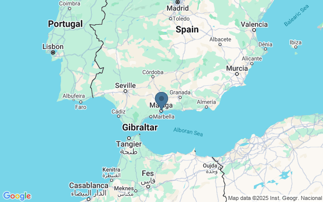 Kaart met locatie Castillo de Gibralfaro